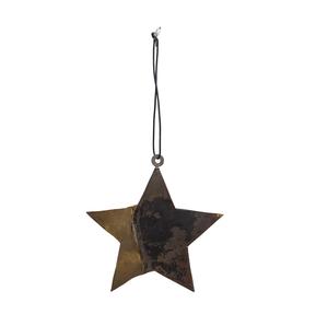 Estrella decorativa colgante con acabado de quemadura para el hogar y la Navidad Estrella colgante hecha a mano decorativa al por mayor a granel - Product Image 2