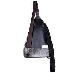 Meilleure qualité en cuir de vachette véritable sac fourre-tout pour femmes avec glands vente chaude Boho Design fermeture à rabat sacs à main de mode occidentale - Product Image 3