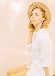 Style Ethnique Romantique Multicolore Raphia Fait Main Bohème Mariage Fiançailles Fête Cadeau Porter Plaqué Or Rose Drop Dangle - Product Image 5