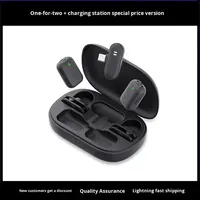 Micrófono Inalámbrico Lavalier Portátil QY10, Modelo Privado Profesional, Omnidireccional, con Reducción de Ruido, para Uno o Dos Usuarios, con Estuche de Transporte