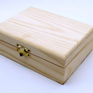 กล่องเครื่องสำอางไม้แข็งขัดเงากล่องเก็บของขวัญกล่องเก็บเครื่องประดับสำหรับตกแต่งคริสต์มาส - Product Image 1