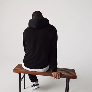 Sudadera con capucha sin cuerdas de algodón 100% de peso pesado de alta calidad, ropa de calle con logotipo OEM personalizado, Sudadera con capucha de talla grande para hombre Fleece Puff Technique - Product Image 2