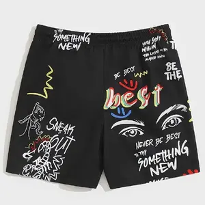 Short de basket-ball pour hommes avec logo personnalisé OEM 2024 Short d'été de grande taille en maille de polyester respirant avec impression animale - Product Image 3