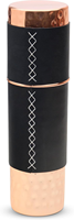 Meilleure bouteille d'eau en cuivre 1000 ml avec couvercle noir design peint, réutilisable pour l'hydratation, le yoga, les boissons chaudes et les fêtes