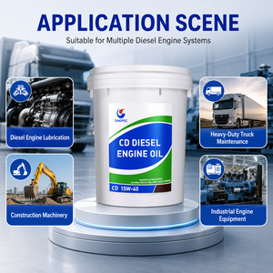 Huile moteur diesel CD 15W-40, lubrifiant pour moteur diesel de camion à charge moyenne, seau en plastique de 16 kg - Product Image 5