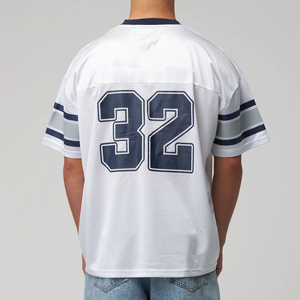 Camiseta de Fútbol Americano de Primera Calidad, Personalizada para Entrenamiento, de Malla Transpirable, Secado Rápido, 100% Poliéster, Unisex, Corta, Estampada - Product Image 2