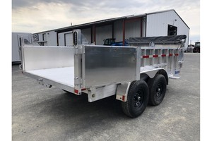 Remolque de Aluminio de Doble Eje con Elevación Hidráulica 7x14 para Transporte Pesado - Product Image 3