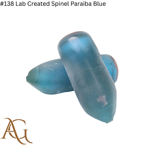 Espinela Cultivada en Laboratorio # 138 Esferas de Espinela Azul Paraíba Creadas en Laboratorio, Material Sintético de Fusión por Llama, Simulación de Materia Prima - Product Image 1