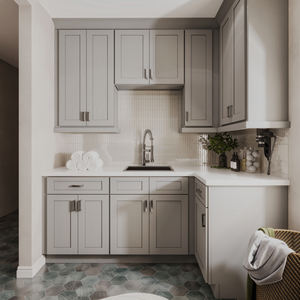 Ensemble d'armoires de cuisine prêtes à assembler en bois massif de style shaker de haute qualité Design américain Fabriqué au Vietnam Usine - Product Image 1