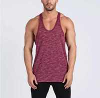 Débardeur Homme Respirant Col Rond 240g Polyester/Coton pour Musculation, Gym et Fitness (Vente en Gros)