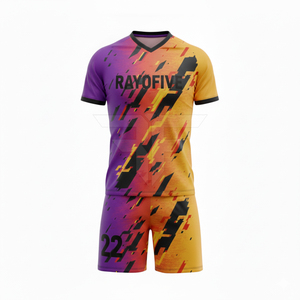 Service OEM, fabriqué au Pakistan, uniformes de football respirants imprimés 100% polyester sans manches, col en V, haute qualité, stock personnalisé - Product Image 4