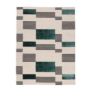 Grand ensemble de tapis réversible en bambou 100% motif abstrait moderne et vintage pour la maison et le salon de prière - Product Image 6