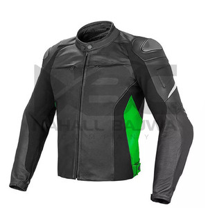 Venta al por mayor 2023 Ropa deportiva a prueba de viento para hombres Chaquetas de moto de cuero de buena calidad Tallas grandes Características impresas - Product Image 1