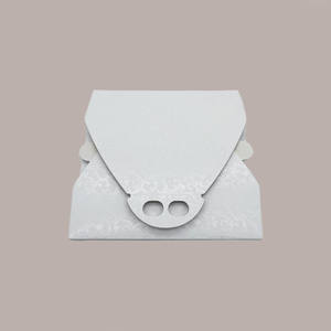 Boîte à gâteaux en carton damassé blanc personnalisable 5 pièces PET 39x39H7cm brillant/mat stratification gaufrage différent pour l'emballage de gâteau - Product Image 4