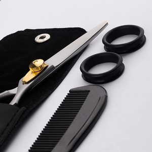 กรรไกรตัดผ้าซาตินเกรดสำหรับช่างตัดผมพร้อมสกรูปรับได้และที่วางนิ้วที่สบาย - Product Image 3