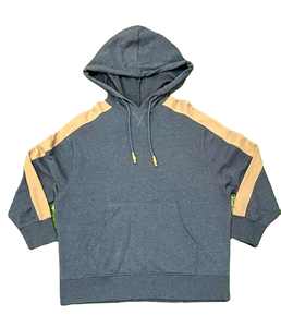 Sudadera con capucha de lana de algodón pesado para hombre, servicio OEM, bolsillo personalizado, cuerda en blanco, ajuste Regular, recortada, invierno, impermeable - Product Image 6