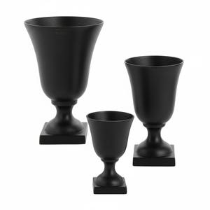 Jarrón de Metal con Diseño Moderno en Forma de Trompeta, Acabado Antiguo en Latón, para Uso en Hogares, Hoteles y Bodas, Floreros de Metal - Product Image 3