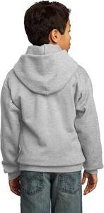 2025 automne enfants fermeture éclair à manches longues sweat à capuche sweat brodé Logo personnalisé impression surdimensionné garçons sweats à capuche coton bio - Product Image 6