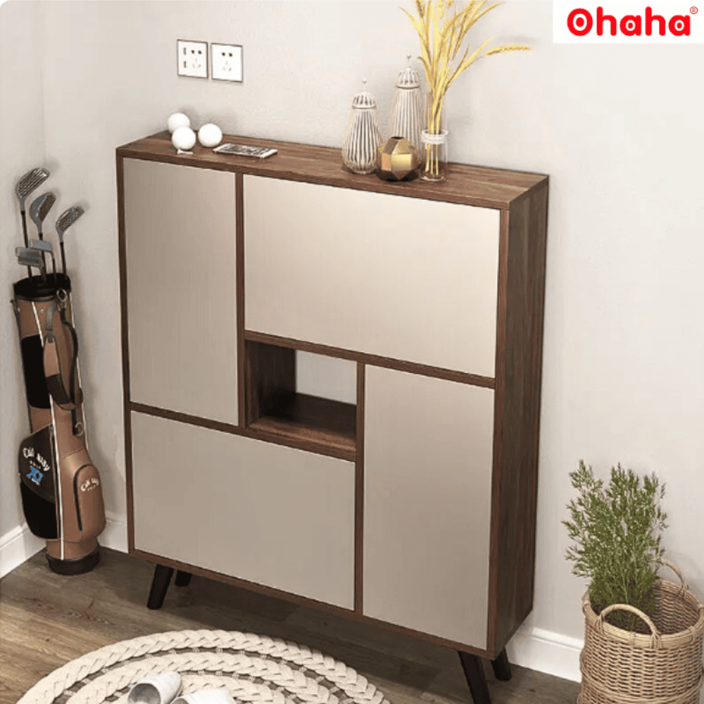 สีเทา T/ไม้สีน้ำตาล