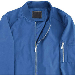 Veste de bombardier décontractée en coton et polyester pour homme, impression personnalisée, bouton recouvert, tricoté, pour l'extérieur, printemps, automne - Product Image 5