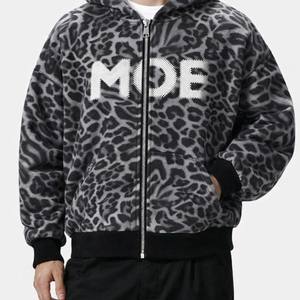 Sudaderas con Capucha de Camuflaje de Leopardo Personalizadas para Hombre, Chaquetas de Camuflaje con Cremallera, Sudadera con Capucha, Logotipo Personalizado, Proveedor OEM, EE. UU. - Product Image 3