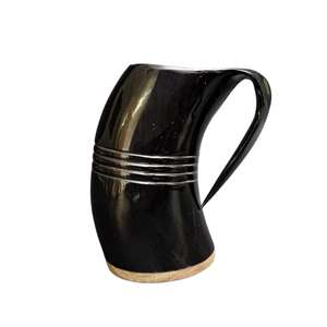 Taza de cuerno para beber vikingo de búfalo de Color Natural hecha a mano, taza de bebida con estilo de calidad superior, taza de sublimación en blanco DIY - Product Image 4