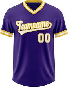 Superventas 2025 nueva llegada camisetas de béisbol con cuello en V transpirable diseño hecho en Pakistán OEM ODM camiseta de béisbol con cuello en V - Product Image 5