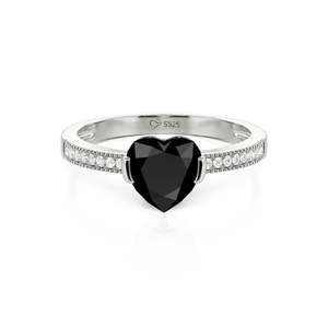 Bague de promesse en zircon plaqué or rose Jeulia pour anniversaire - Product Image 1