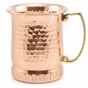 Premium <b>Copper</b> Moscow Mule Mug for Bulk Buyer, Wholesale Handmade Hammered Drinkware with Handle for <b>Bar</b>, Restaurant and Gift - Product Image 1