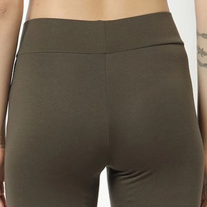 Leggings pour femmes en spandex/polyester haute performance, taille mi-haute élastique, motif uni, respirant, extensible pour la course à pied et le yoga - Product Image 6