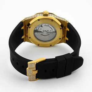 Montre pour homme de qualité standard, collection de luxe, montre mécanique à tourbillon en acier inoxydable de haute qualité, verre analogique - Product Image 3