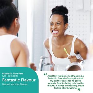 Pasta de Dientes Probiótica AloeDent 75ml Sin Flúor - Product Image 2