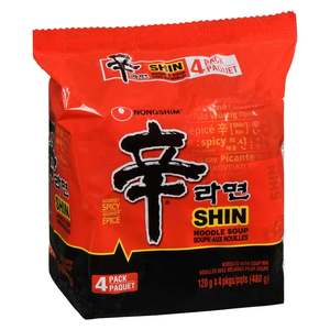 Nongshim บะหมี่กึ่งสำเร็จรูปรสเผ็ดสีดำพรีเมี่ยม6แพ็ค15.84ออนซ์ทำด้วยมือพร้อมถุงและกล่องบรรจุภัณฑ์