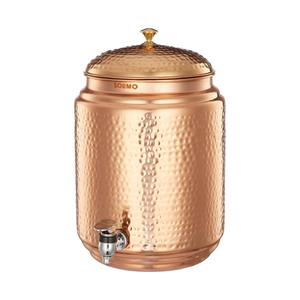 Refroidisseur d'eau en cuivre de grande capacité fabriqué par artisan, idéal pour le bureau à domicile ou le studio de yoga avec des bienfaits sains pour l'eau - Product Image 2