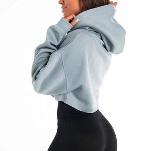 Sudadera con capucha de manga larga con estilo, sudaderas cortas informales, jerséis, sudaderas con capucha de moda para mujer, sudaderas recortadas más vendidas - Product Image 6