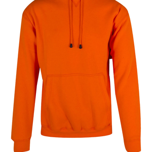 Sweat à capuche orange unisexe en molleton de coton premium, sweat-shirt à capuche uni, chaud pour l'hiver, décontracté, streetwear, vente en gros en vrac - Product Image 5
