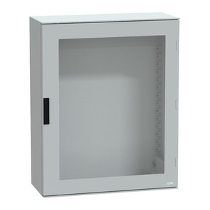 Armadio in Poliestere da Parete Schneider Electric NSYPLM108TG Thalassa PLM con Porta Vetrata 1056x852x350mm IP66 IK08 RAL 7035 - Product Image 1