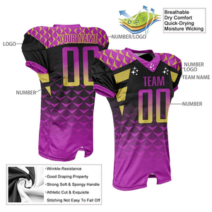 Uniforme de Fútbol Americano de Lujo, Diseño de Manga Corta, Logotipo Personalizado, Tela Transpirable, Resistente a las Arrugas, Gran Venta - Product Image 3