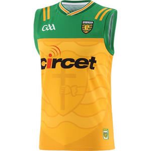 เสื้อฟุตบอลผ้าโพลีเอสเตอร์100% พรีเมี่ยม Gaa ชุดเสื้อผ้าแขนสั้นสำหรับเล่นด้านหน้ามีบริการ OEM - Product Image 1