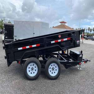 NUEVO Remolque de Doble Eje Negro 6x10 para Carga Pesada, Remolque Agrícola, Remolque Utilitario - Product Image 1