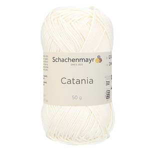 Catania เส้นด้ายฝ้าย100% 00105 50กรัม - Product Image 1