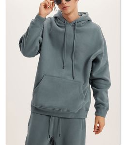 เสื้อฮู้ดฤดูหนาวขนแกะโอเวอร์ไซส์ดีไซน์ทรงหลวมชุดลำลองอบอุ่นและสบายดูมีสไตล์สำหรับทุกเพศในสภาพอากาศหนาวเย็น - Product Image 1