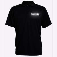 Polo de sécurité Geo Brothers Co avec logo réfléchissant, léger, antibactérien, respirant, protection UV, en coton, coupe classique