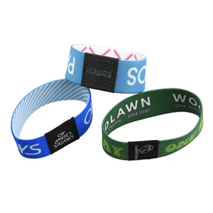 Poliéster personalizado RFID NFC Estiramiento Pulseras personalizadas Etiqueta tejida NFC NTAG 215 Pulsera Daily Bible Verse - Product Image 6