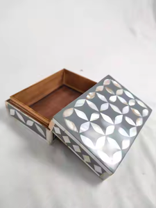 Handcrafted Mother of Pearl <b>Jewelry</b> Box for Gifts Weddings and Anniversaries <b>Packaging</b> and <b>Display</b> from India - Product Image 3