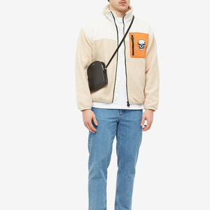 Veste Sherpa pour hommes vêtements de rue populaire col montant personnalisable prix de gros du fabricant personnalisé pas cher - Product Image 3