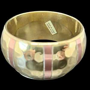 Brazalete de latón crudo de 69 mm, brazalete tipo canal en bruto, brazalete ancho hecho a mano, estilo moderno, artesanía MS - Product Image 6