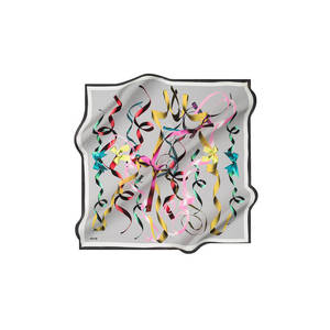 Écharpe en twill de soie carrée colorée 90x90 - Product Image 1