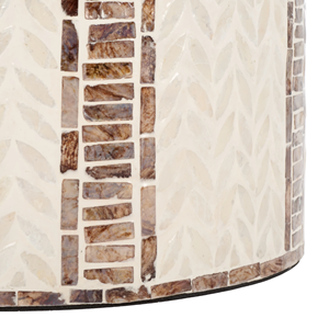 Table basse en nacre faite à la main, crème, style bohème, meubles de salon, cadre en bois durable et écologique, antique, Vietnam - Product Image 5