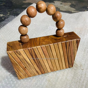 Bolso de mano de nácar de madera lacada con diseño personalizado DIY, de la India, en oferta - Product Image 6